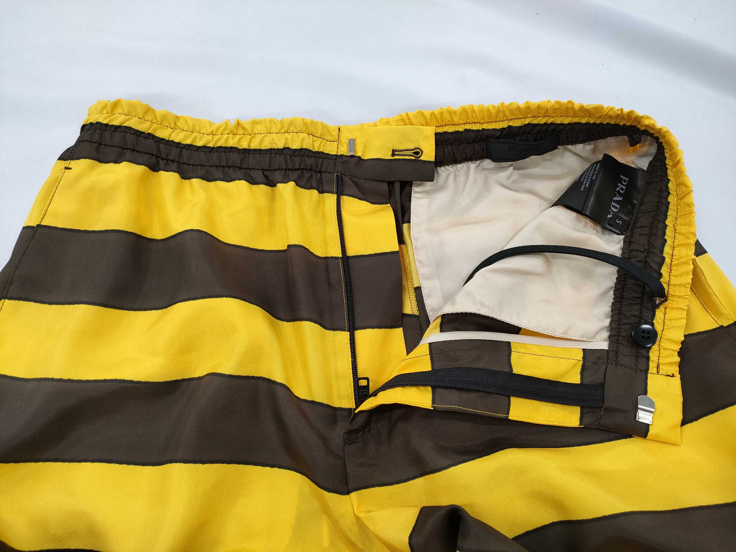 PRADA Prada Shorts Yellow Brown S Pants