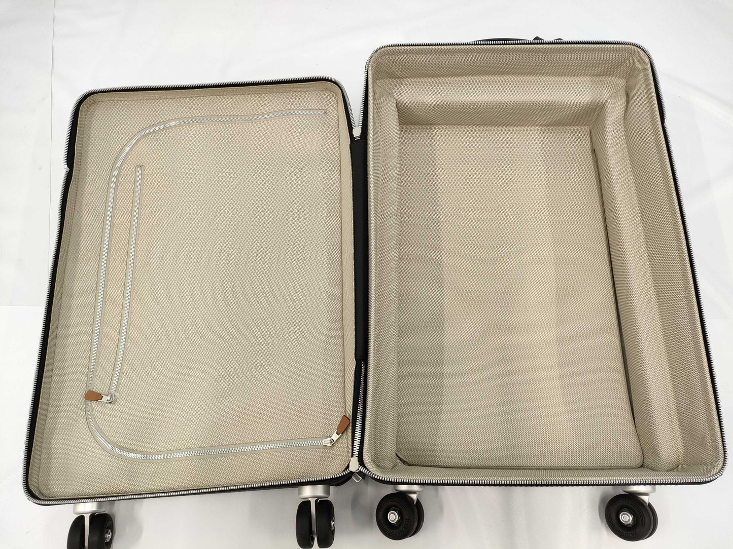 HERMES Togo Rolling Mobility Suitcase in Toile H Black Stainless Steel Carry-on Bag