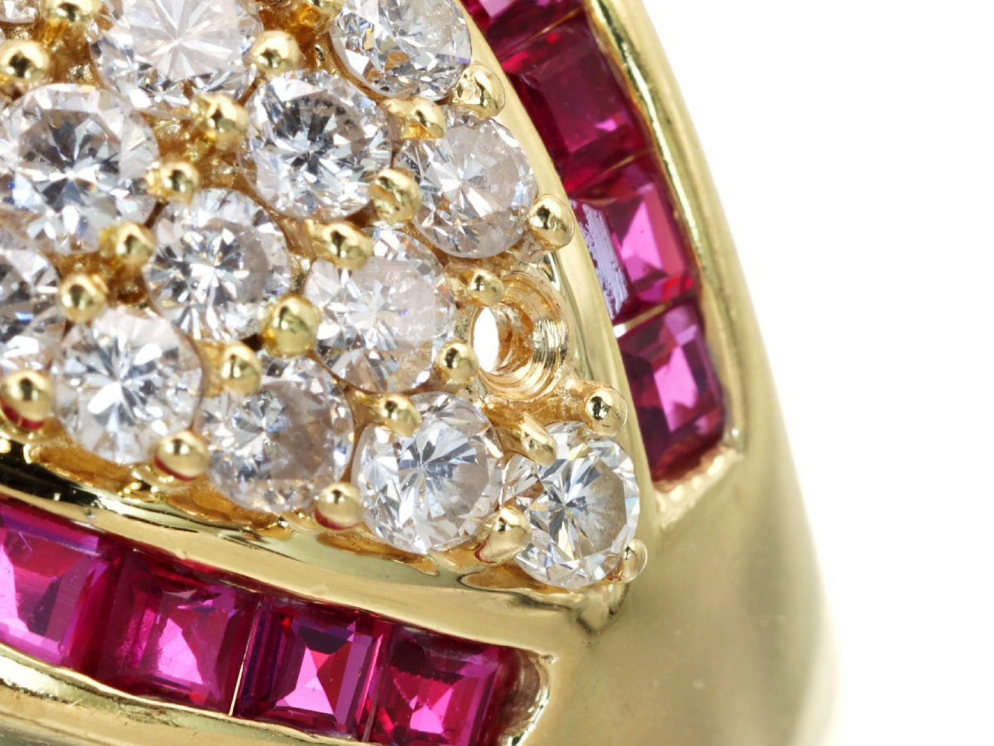 R1.17ct D1.33ct K18 9.8g Ring