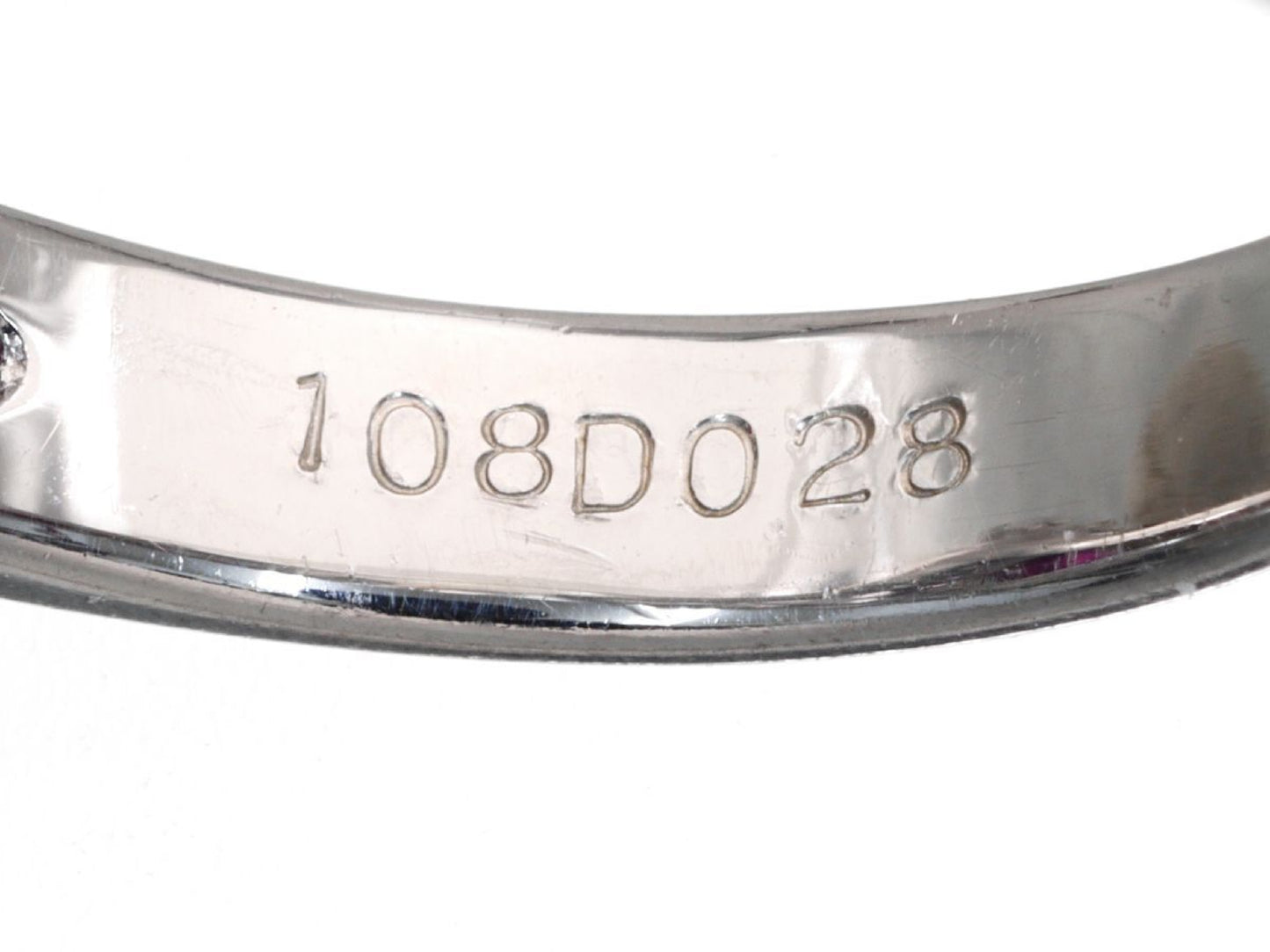 R1.08ct D0.28ct Pt850 5.8g Ring