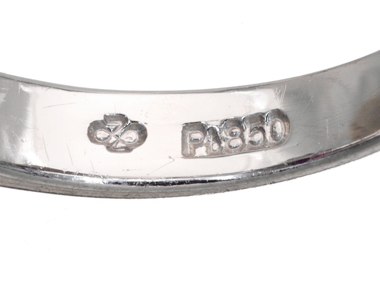 R1.08ct D0.28ct Pt850 5.8g Ring