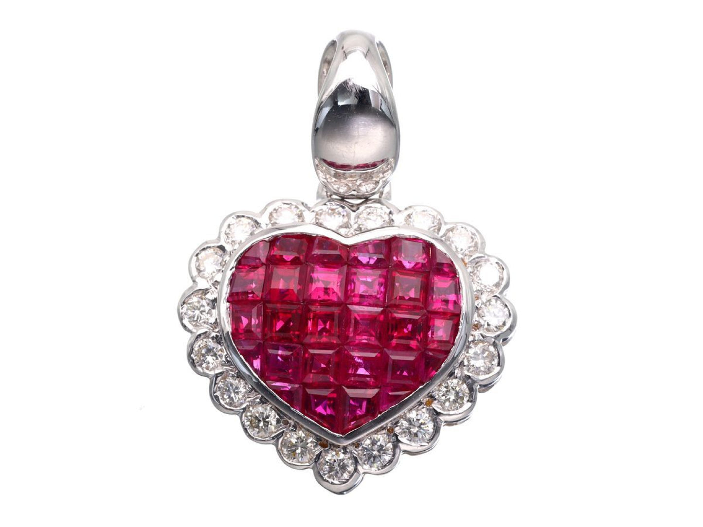 R1.92ct D0.39ct K18WG 5.4g Pendant Top