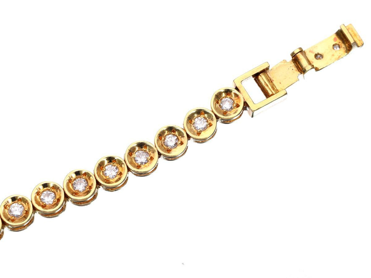 D1.00ct K18 12.9g Bracelet/Bangle