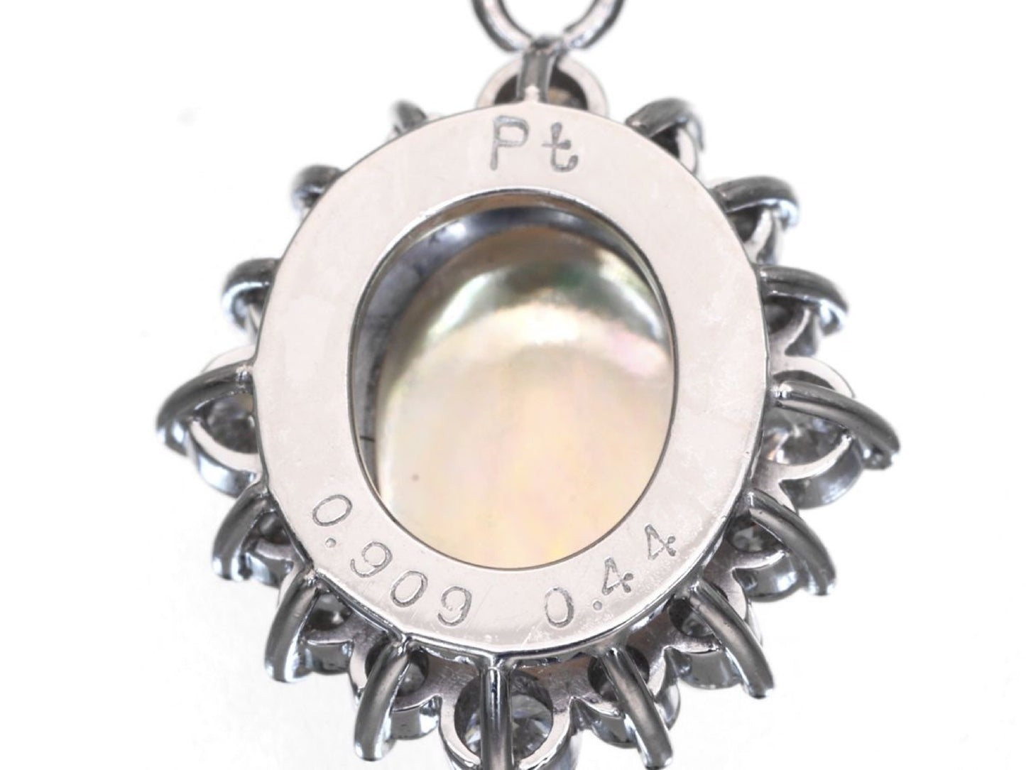 FOP 0.909ct D 0.44ct Pt/Pt850 7.3g Necklace