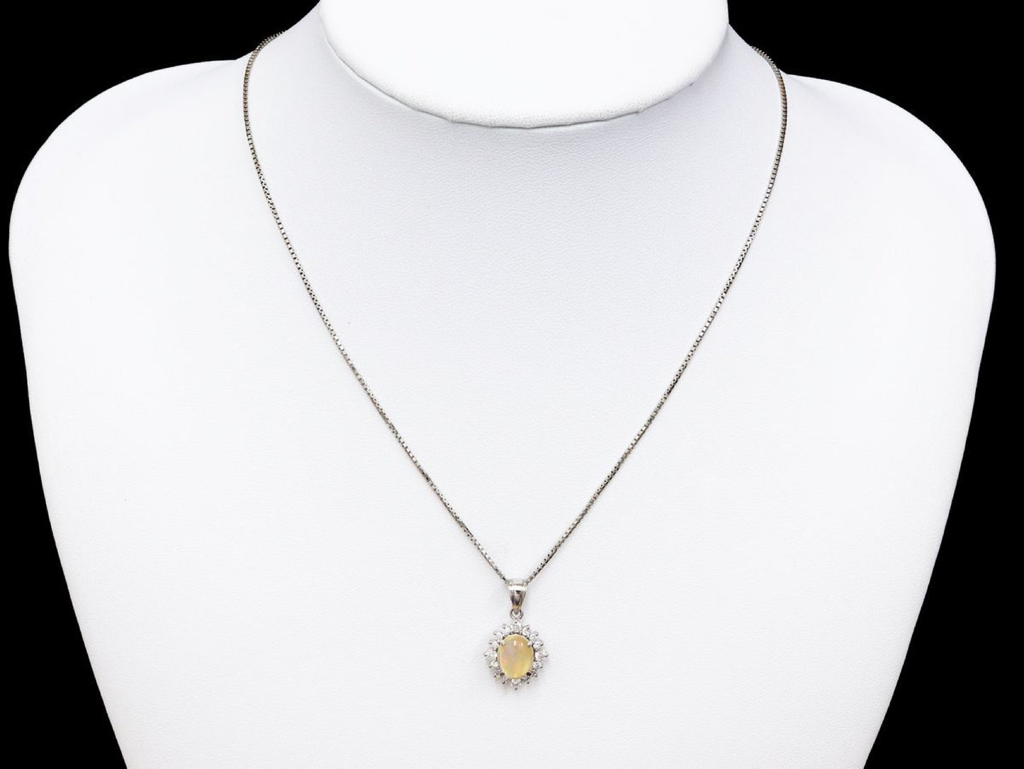 FOP 0.909ct D 0.44ct Pt/Pt850 7.3g Necklace
