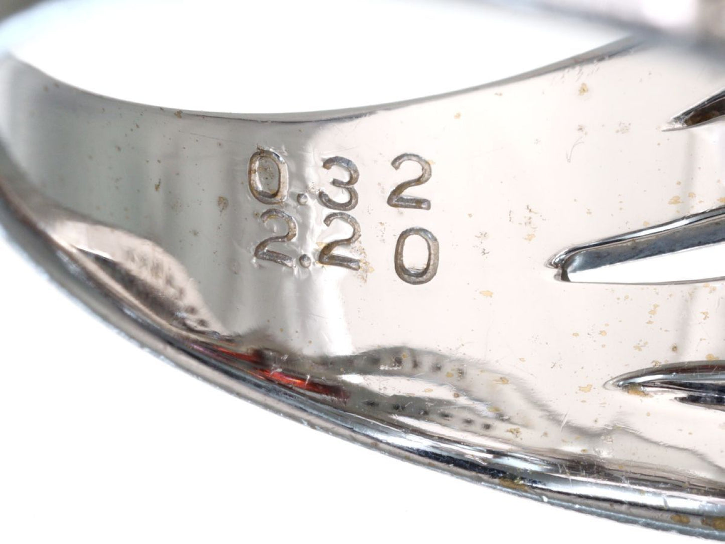 TL0.32ct G2.20ct Diamond K18WG 7.3g Ring