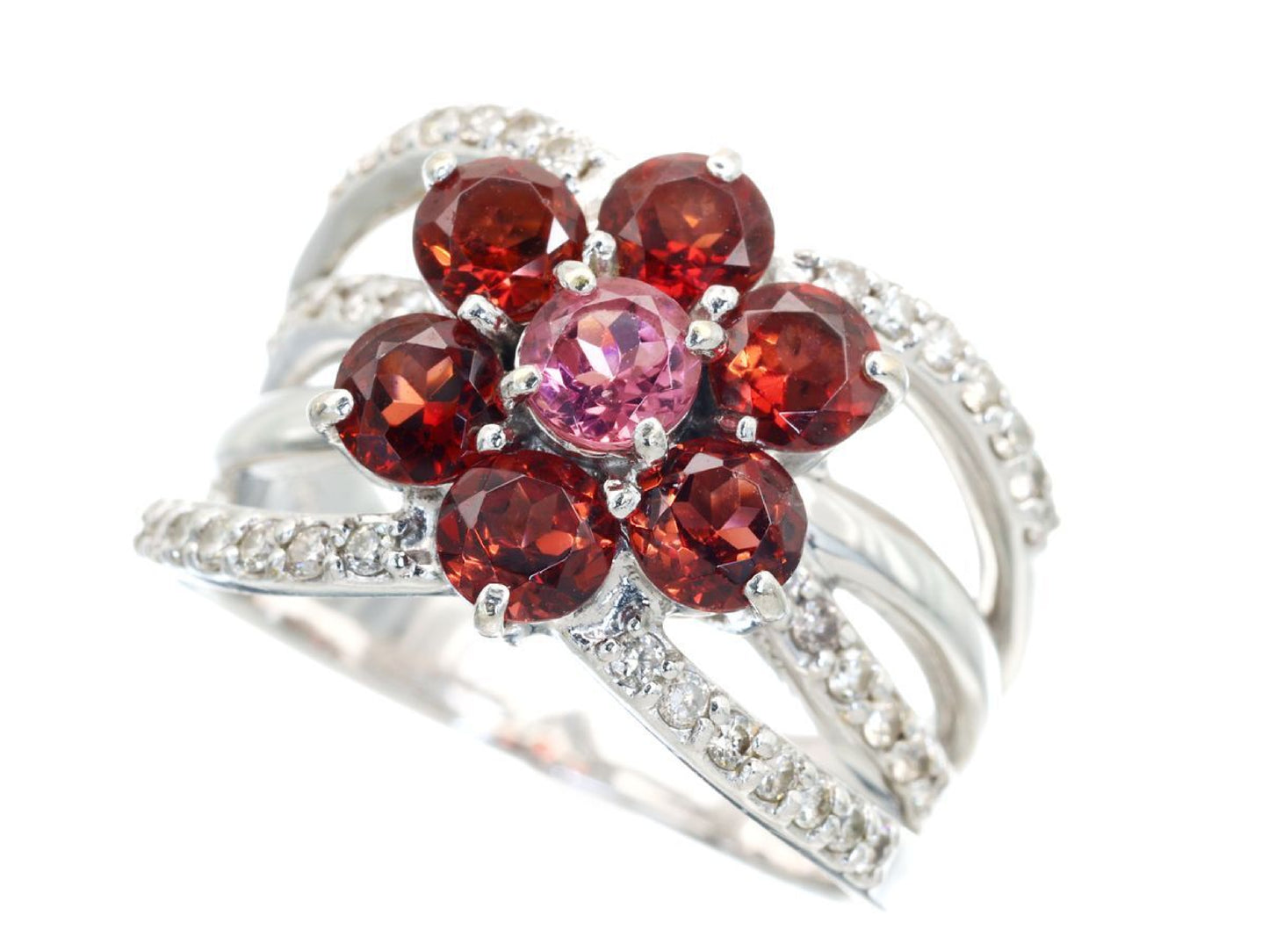 TL0.32ct G2.20ct Diamond K18WG 7.3g Ring