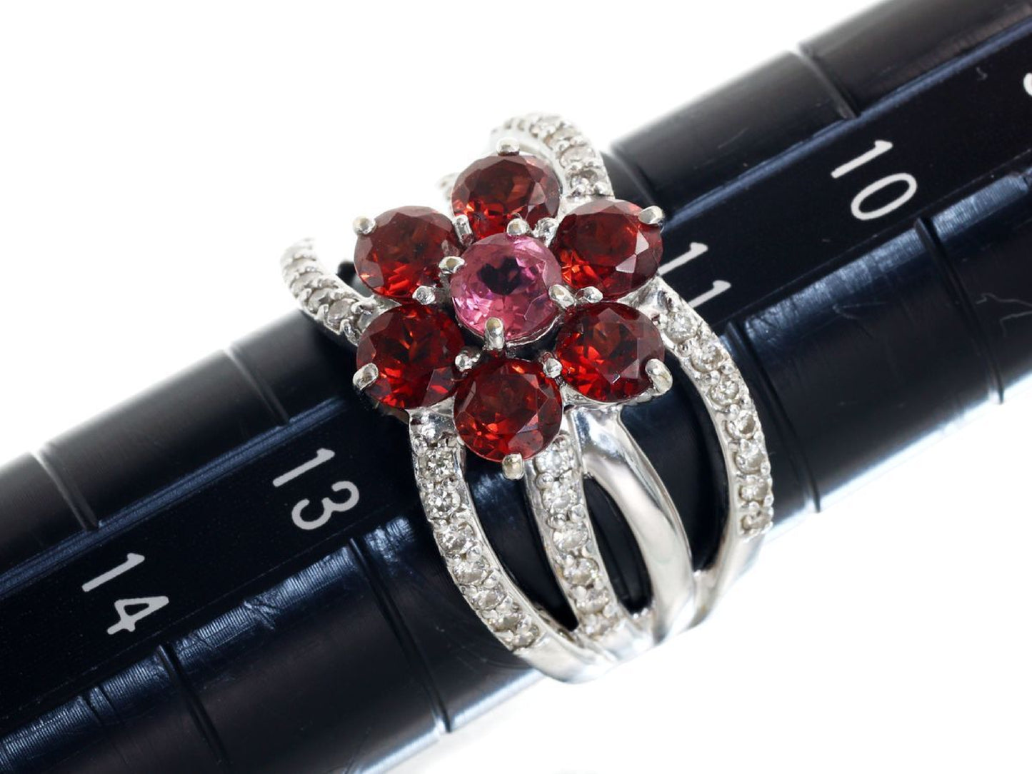 TL0.32ct G2.20ct Diamond K18WG 7.3g Ring