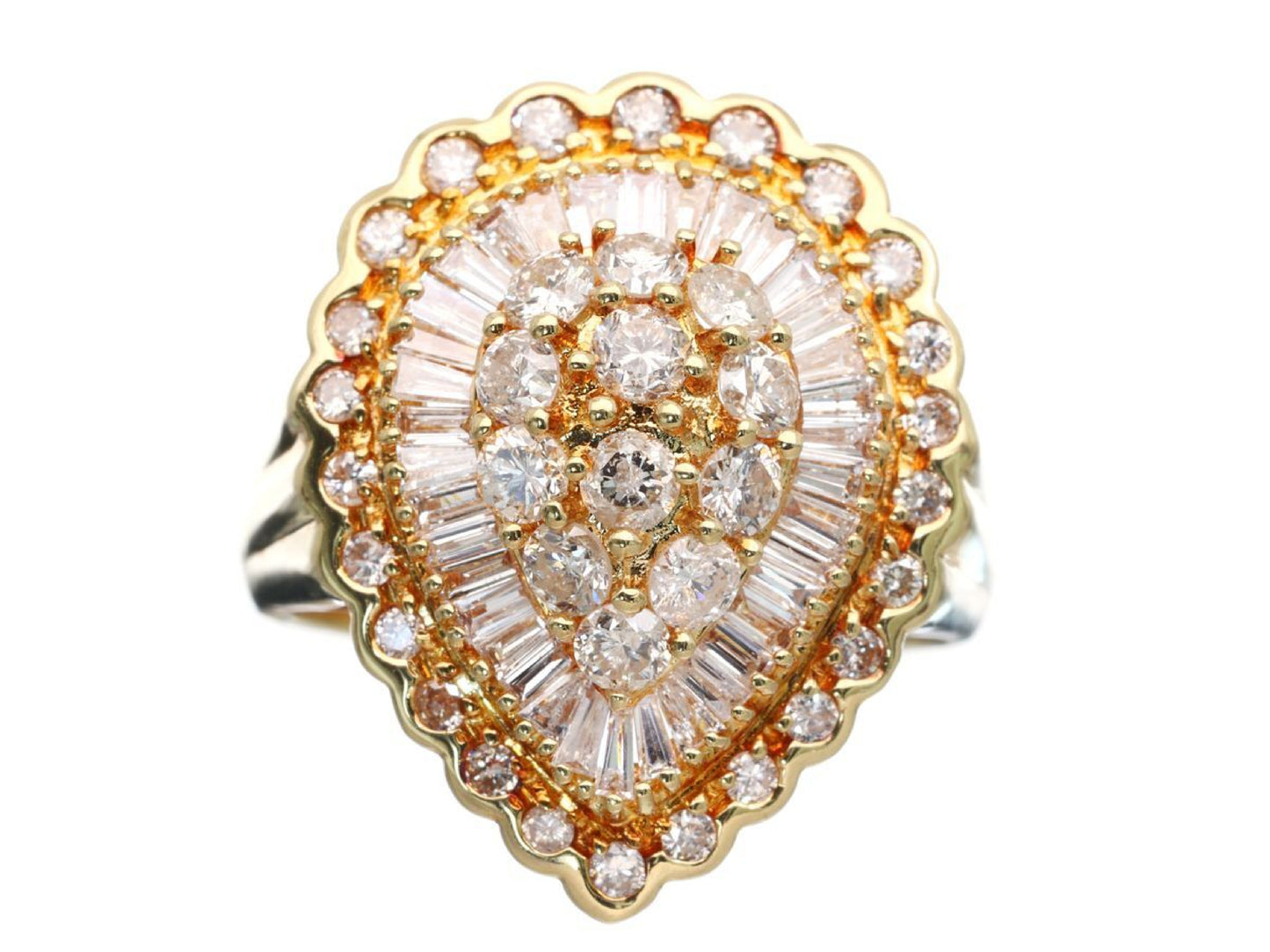 D2.00ct K18 8.1g Ring