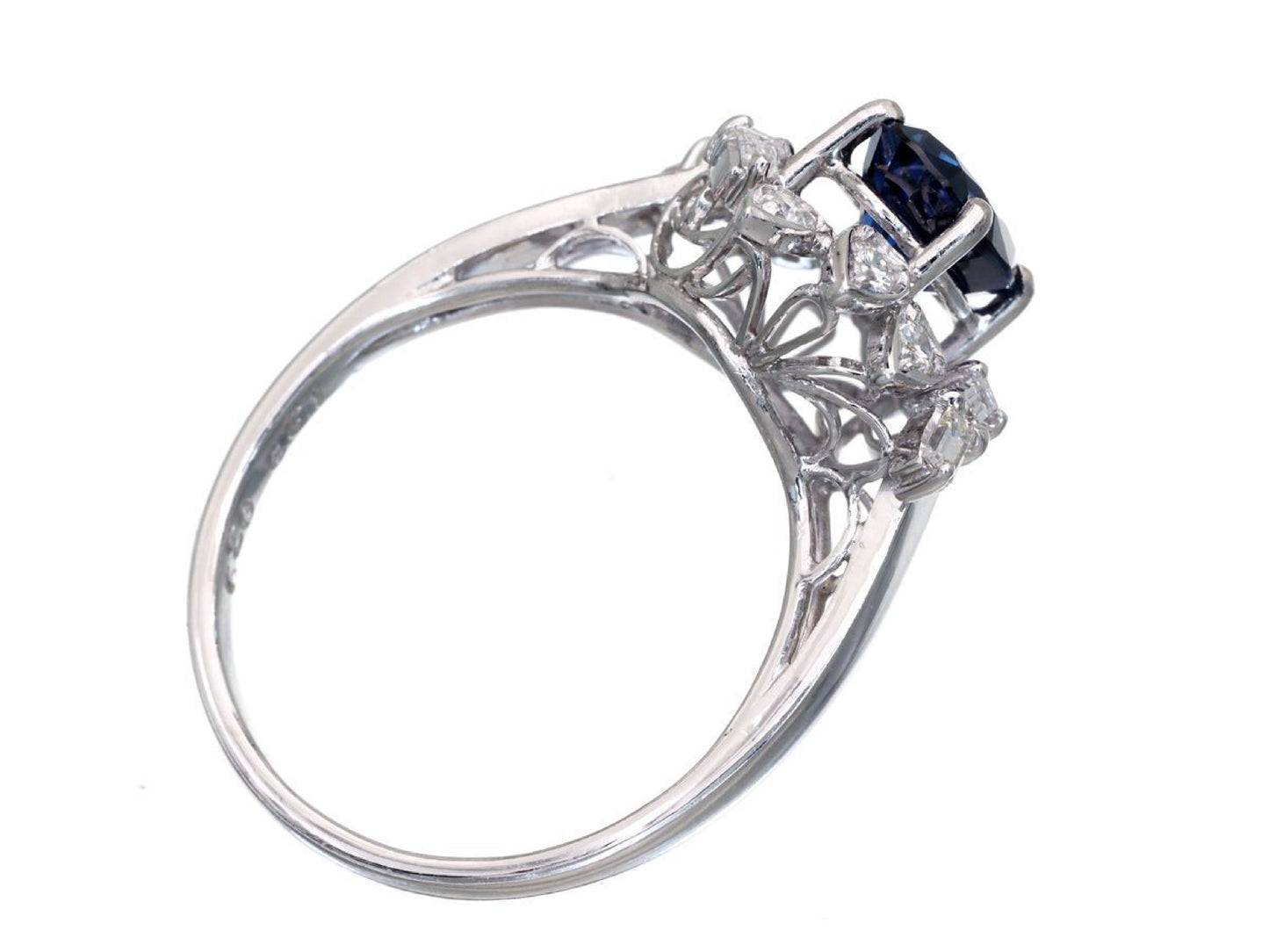 S1.39ct D0.39ct PT850 4.5g Ring