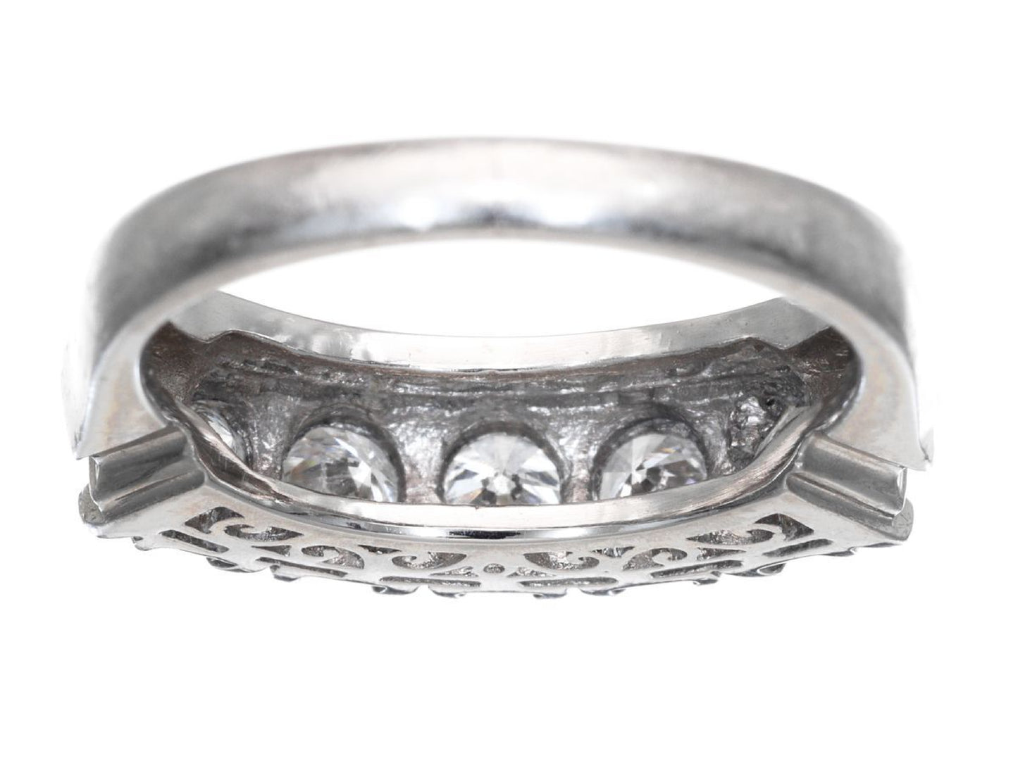 D1.00ct Pt900 6.8g Ring