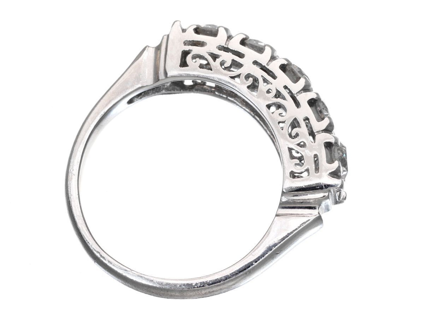D1.00ct Pt900 6.8g Ring