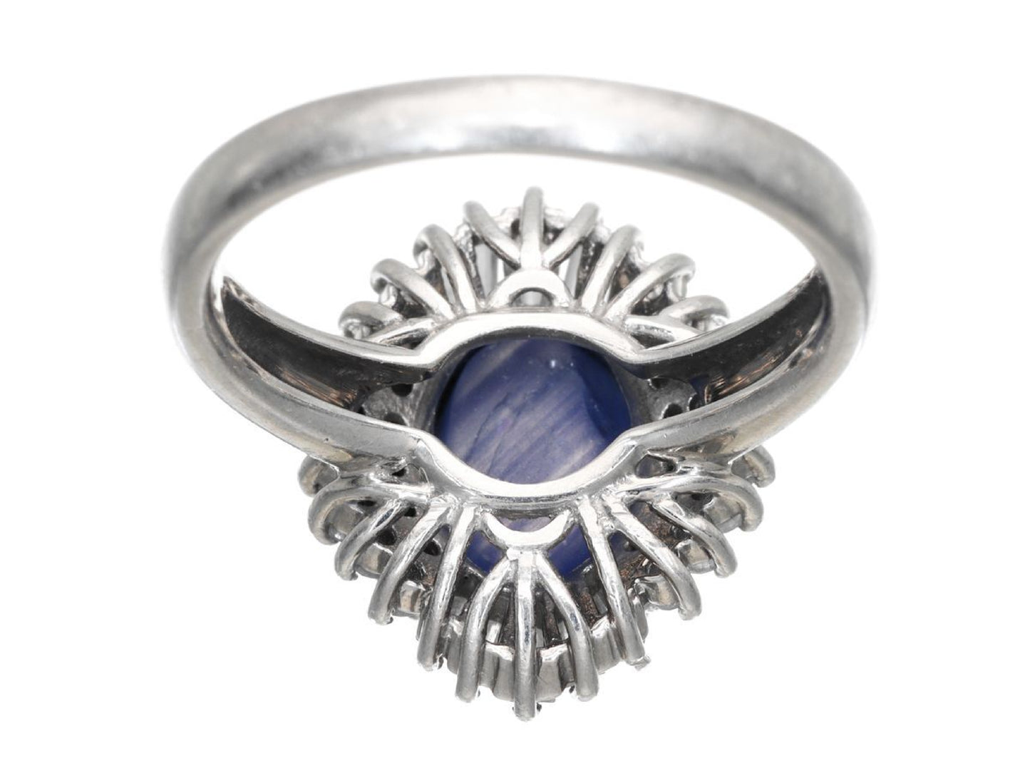 Stainless steel 4.49ct D0.60ct Pt900 7.7g ring