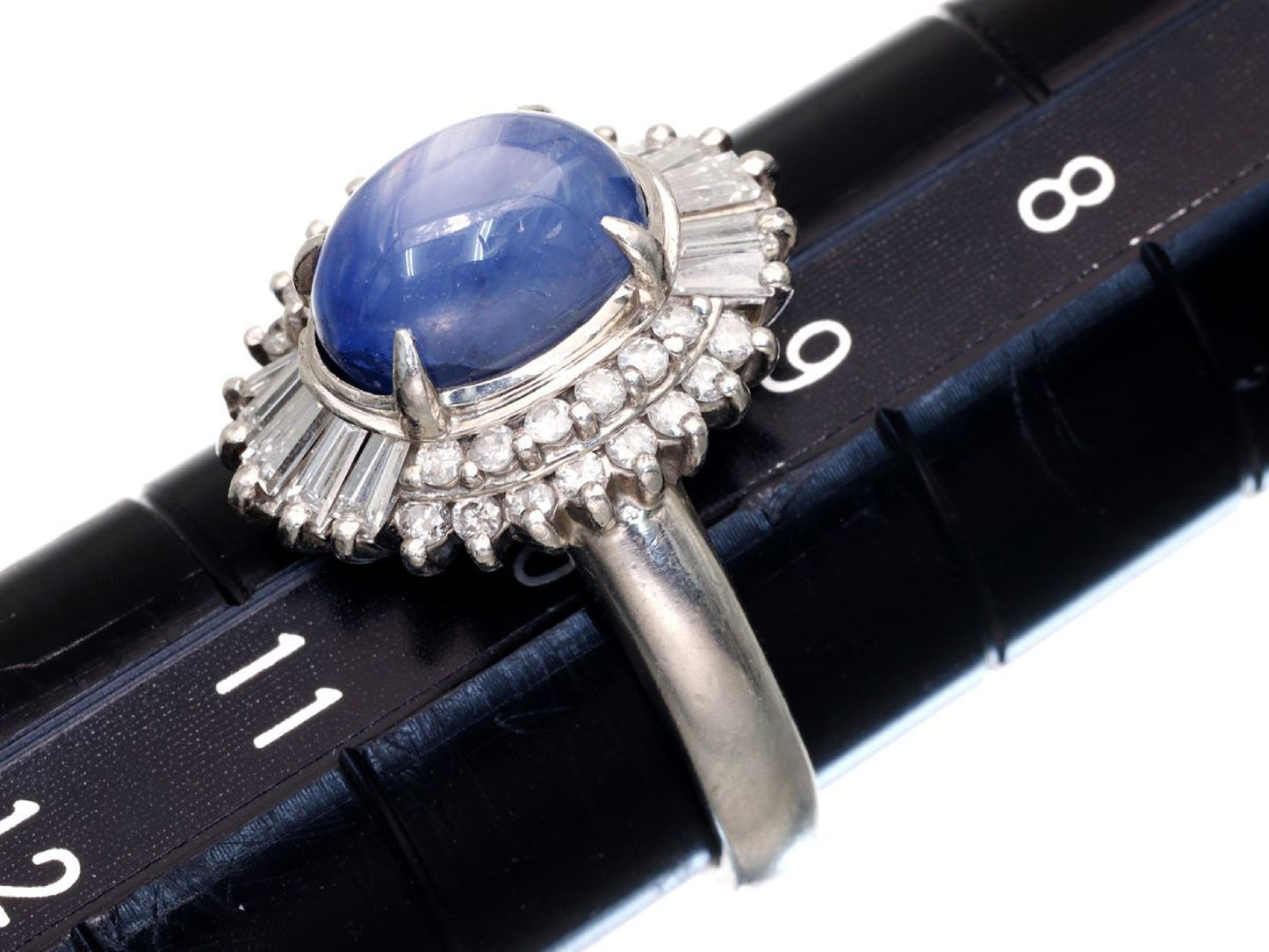 Stainless steel 4.49ct D0.60ct Pt900 7.7g ring