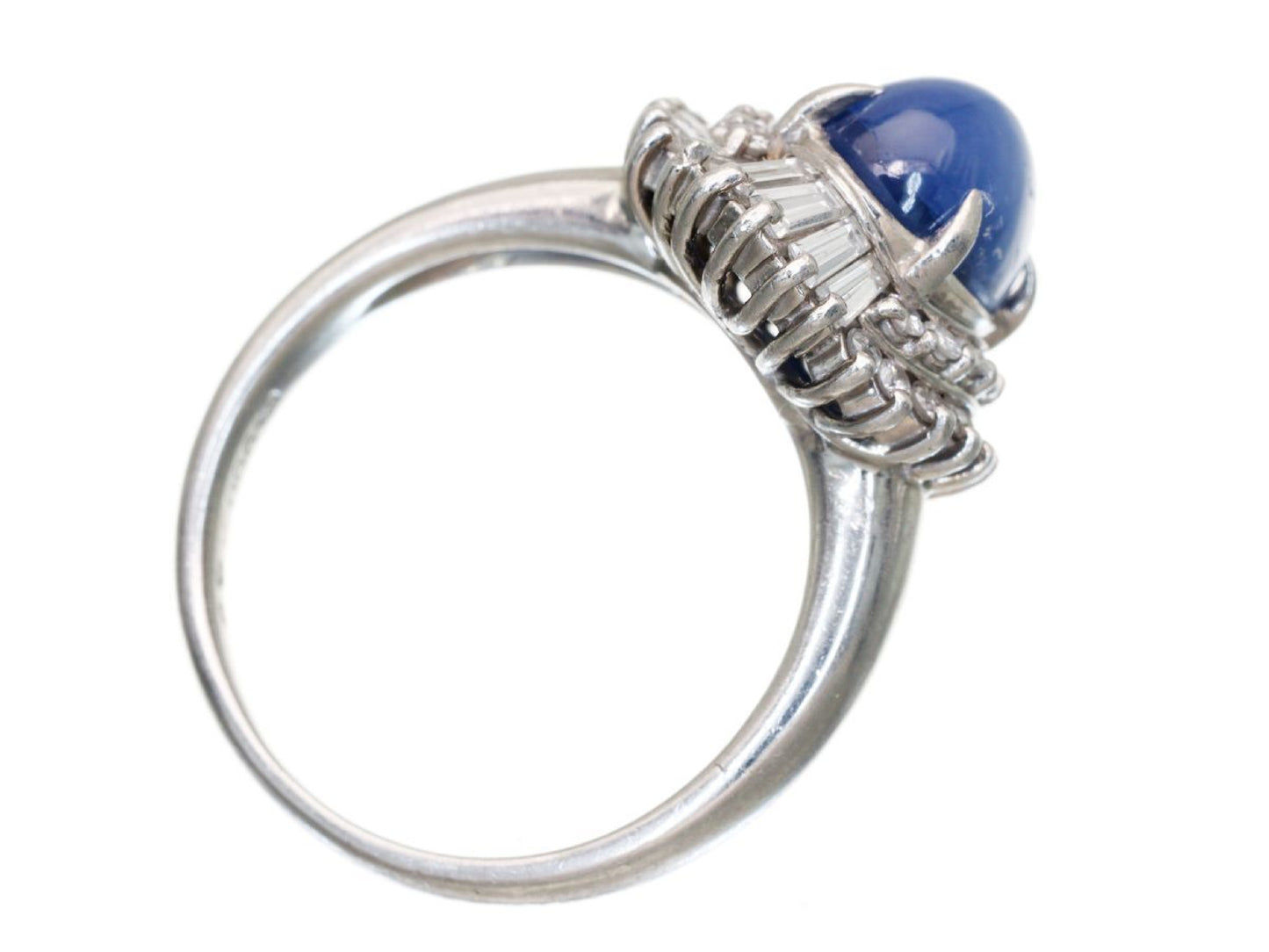 Stainless steel 4.49ct D0.60ct Pt900 7.7g ring
