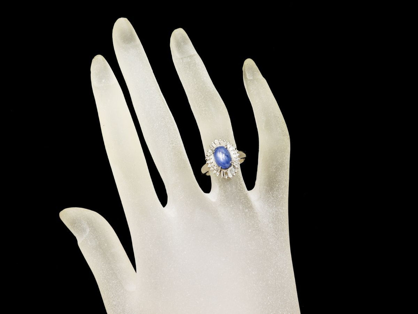 Stainless steel 4.49ct D0.60ct Pt900 7.7g ring