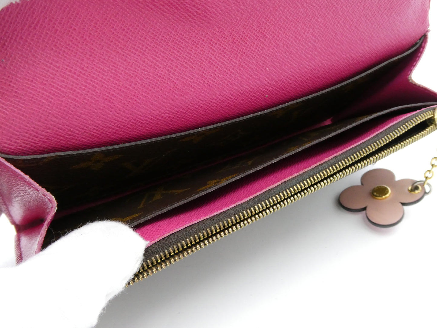 LOUIS VUITTON Monogram Portefeuille Emilie Flower Wallet
