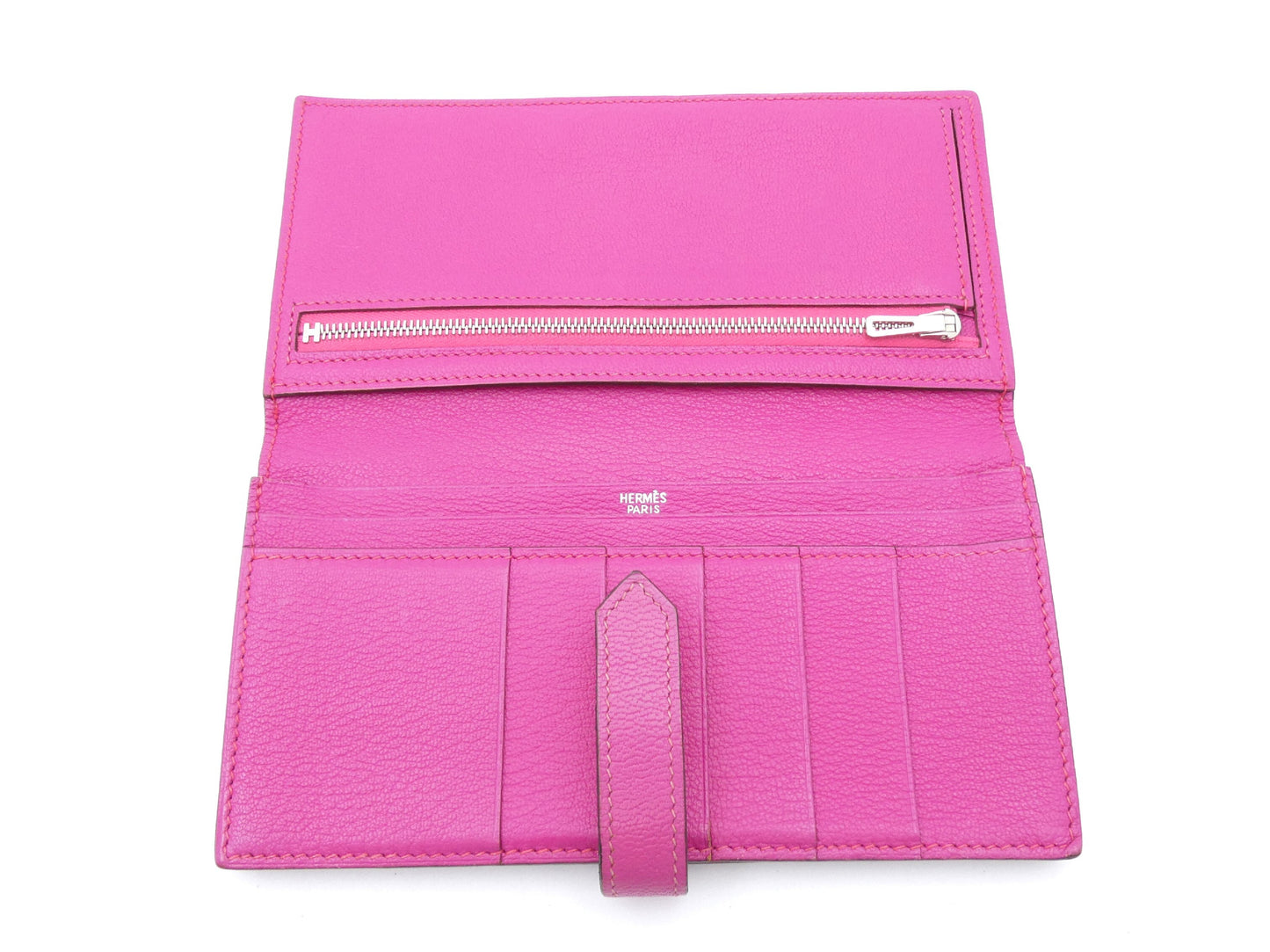 HERMES Bearn soufflé □L engraved wallet