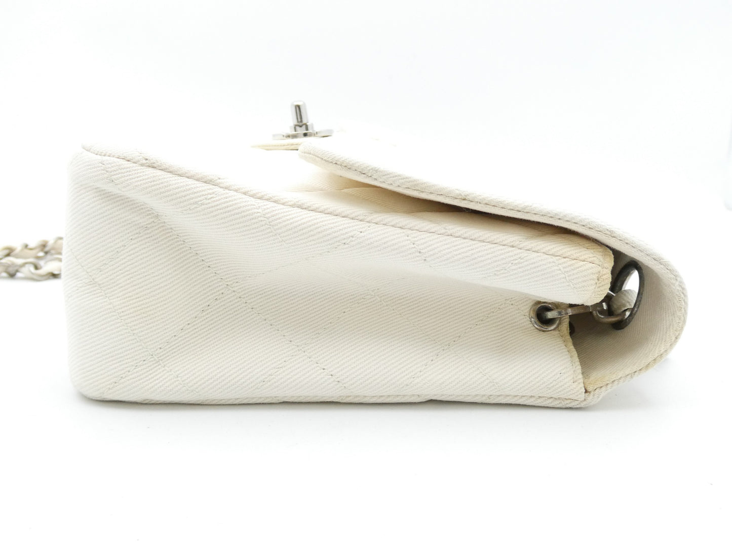 CHANEL Matelasse Coco Mark Canvas Chain Shoulder Bag