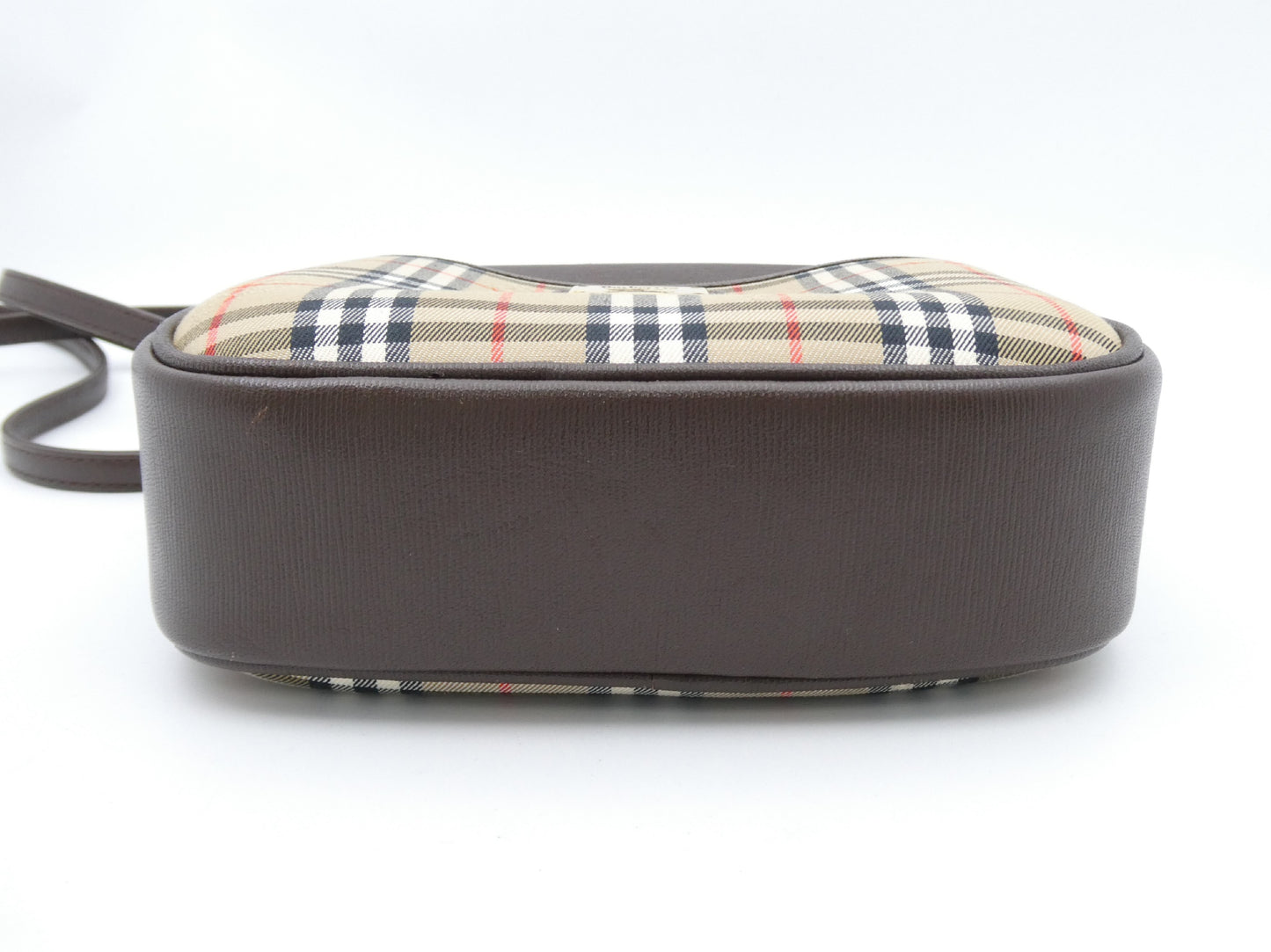 BURBERRY Nova Check Canvas and Leather Shoulder Bag