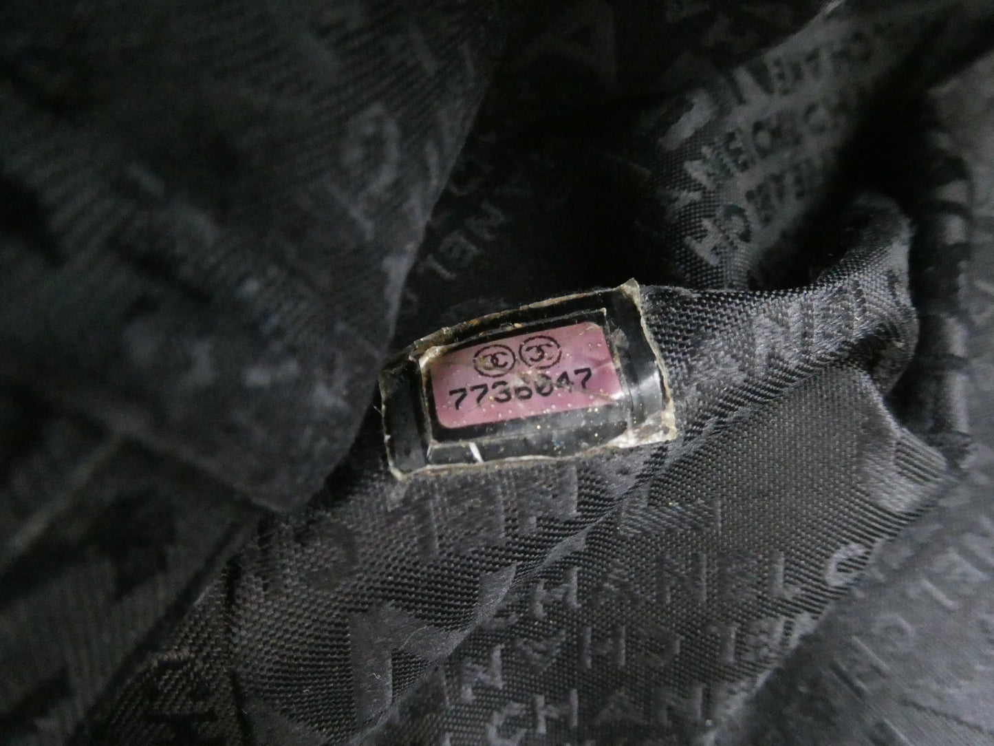 CHANEL Chocolate Bar Coco Mark Leather Handbag