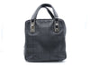 CHANEL Chocolate Bar Coco Mark Leather Handbag