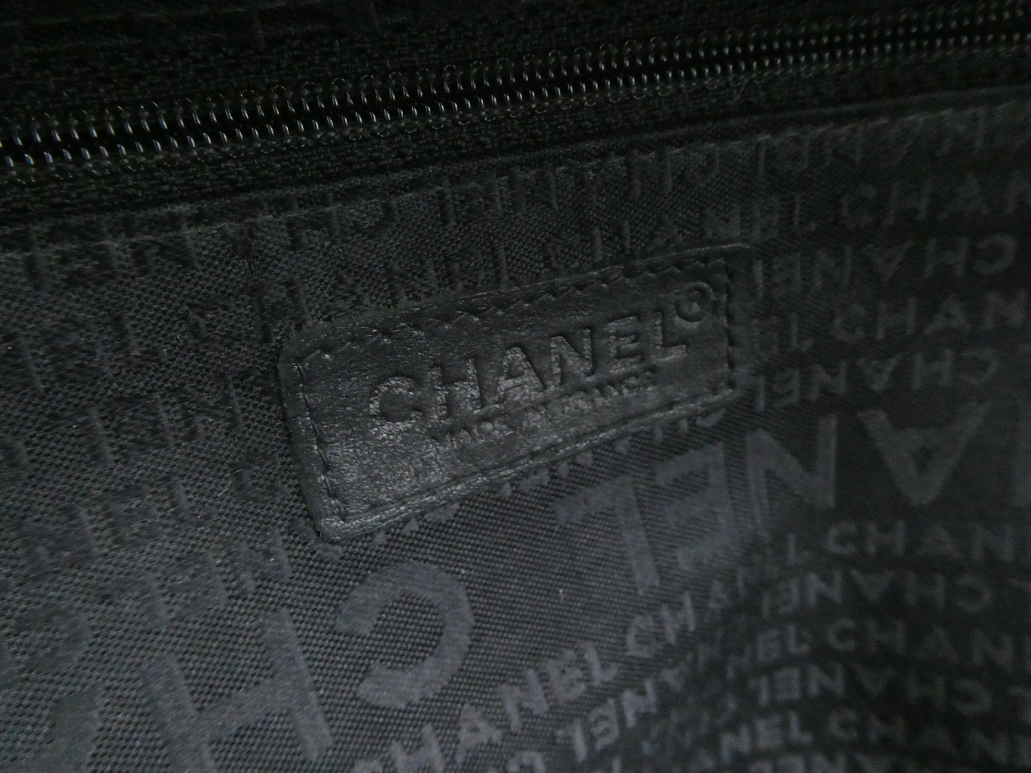 CHANEL Chocolate Bar Coco Mark Leather Handbag
