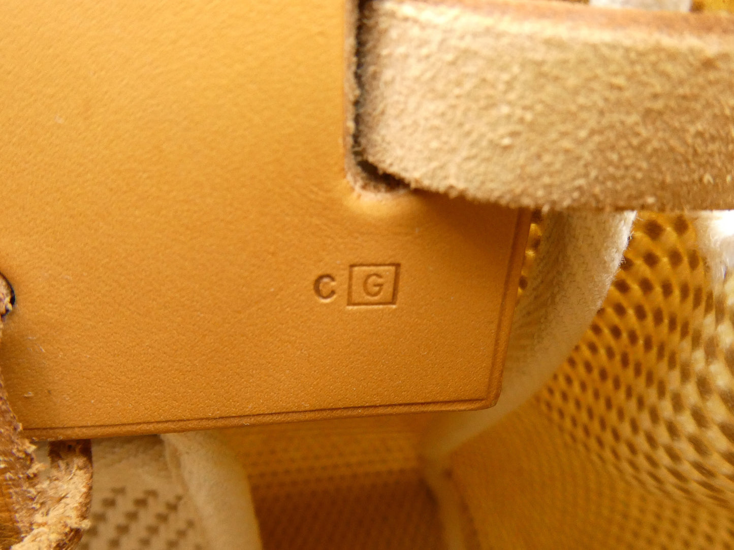HERMES Airbag Cabas PM Shoulder Bag with G Stamp