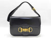 CELINE Leather Shoulder Bag with Gold Hardware