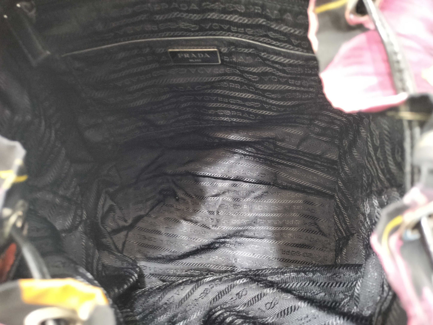 PRADA Nylon Prada Flower Nylon Backpack