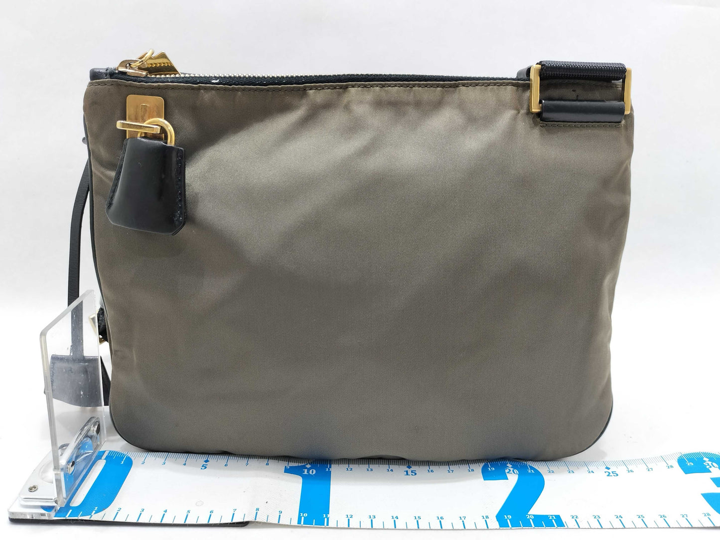 PRADA Nylon Prada Triangle Logo Nylon Shoulder Bag