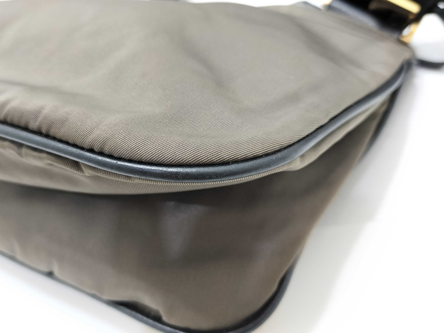 PRADA Nylon Prada Triangle Logo Nylon Shoulder Bag