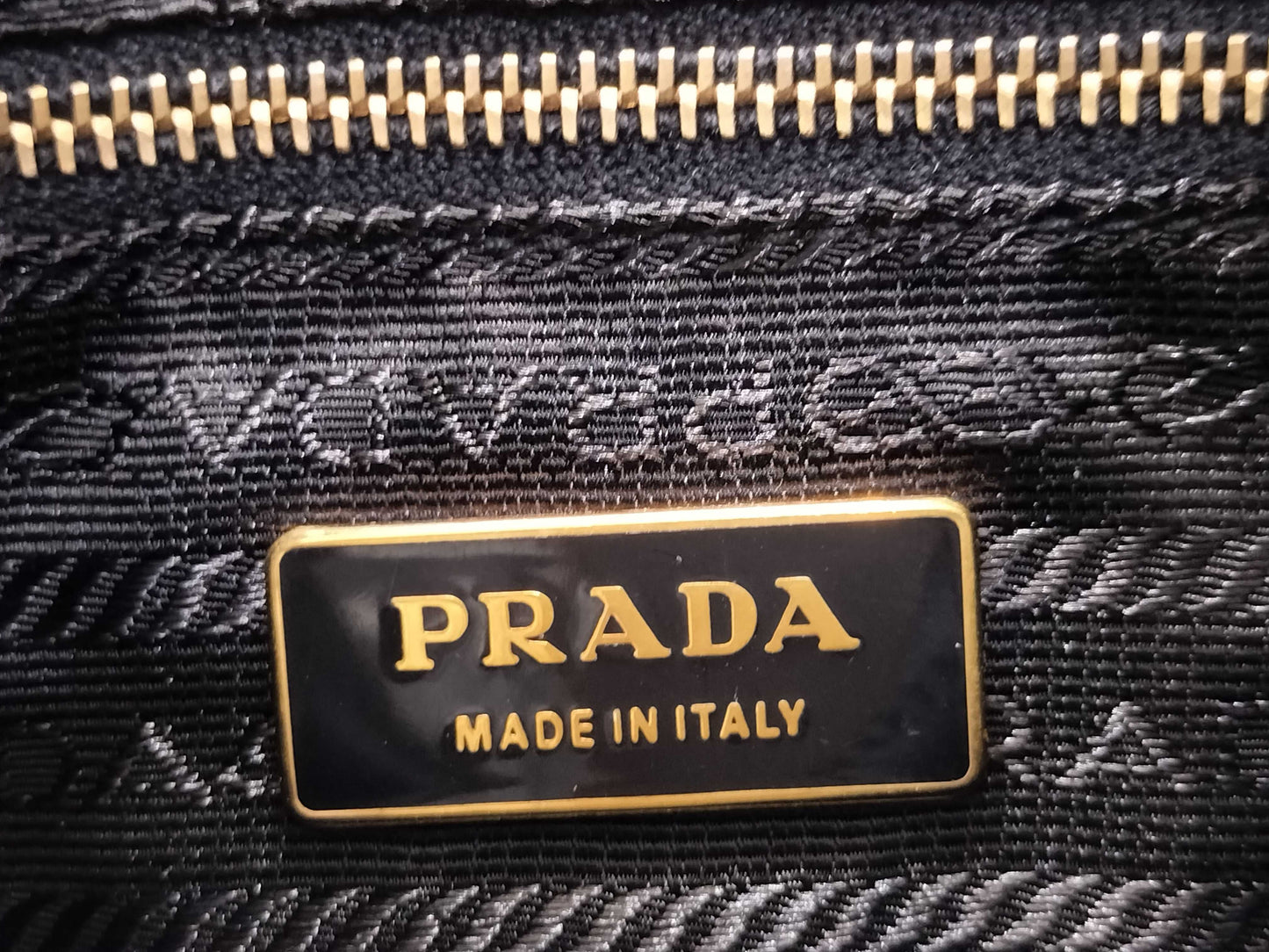 PRADA Nylon Prada Triangle Logo Nylon Shoulder Bag