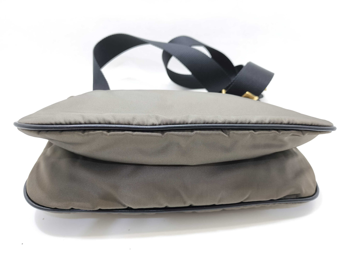 PRADA Nylon Prada Triangle Logo Nylon Shoulder Bag