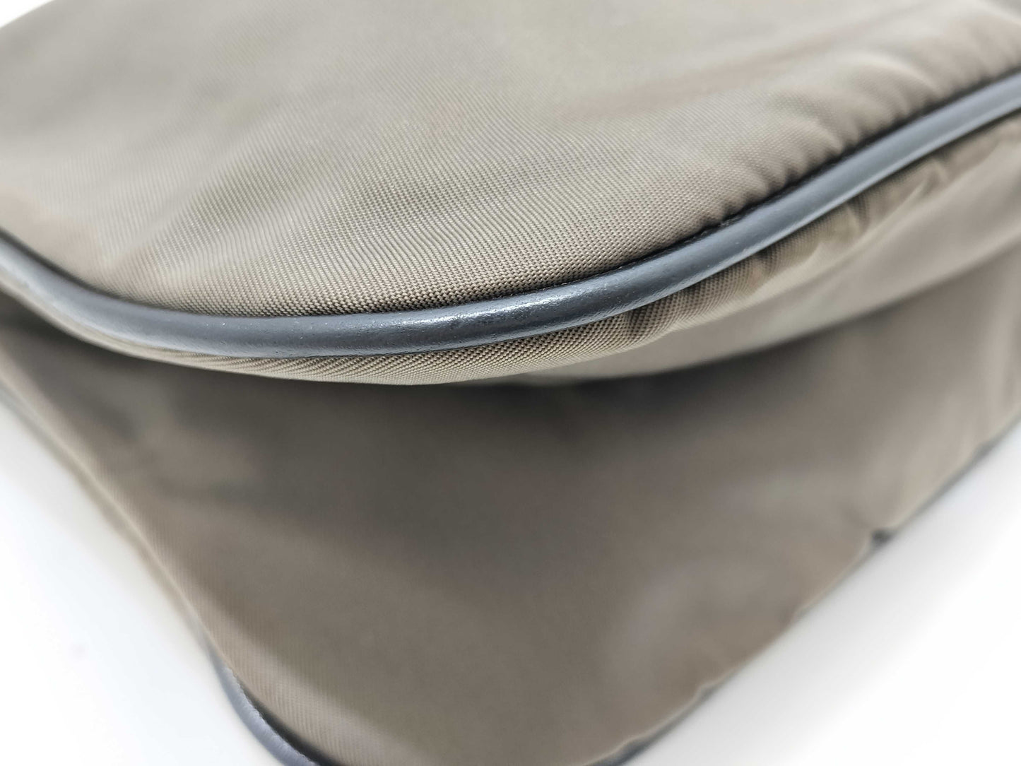 PRADA Nylon Prada Triangle Logo Nylon Shoulder Bag
