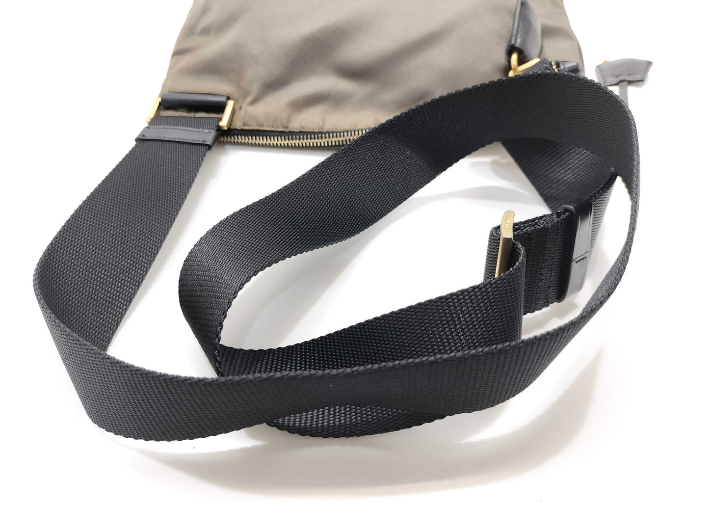 PRADA Nylon Prada Triangle Logo Nylon Shoulder Bag