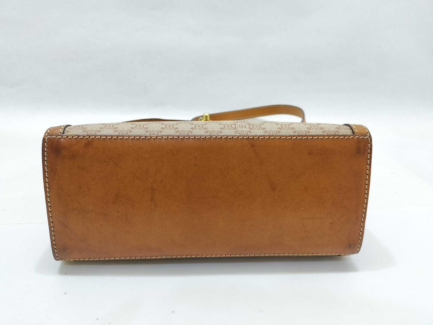 CELINE Macadam Turnlock Shoulder Bag
