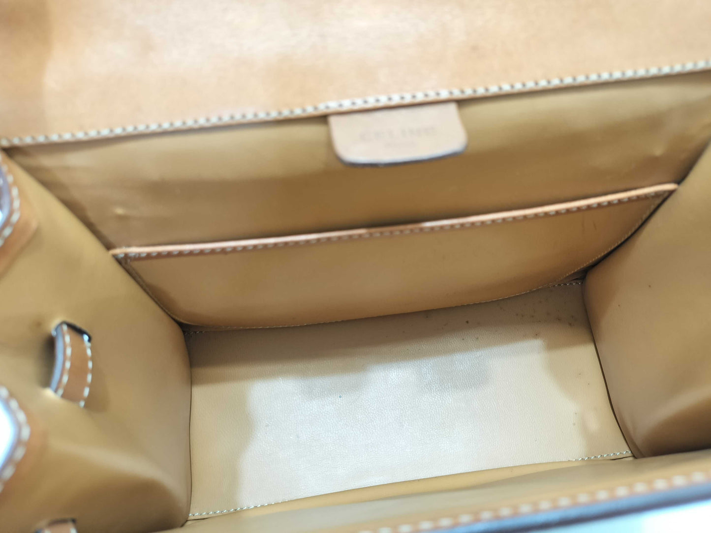 CELINE Macadam Turnlock Shoulder Bag