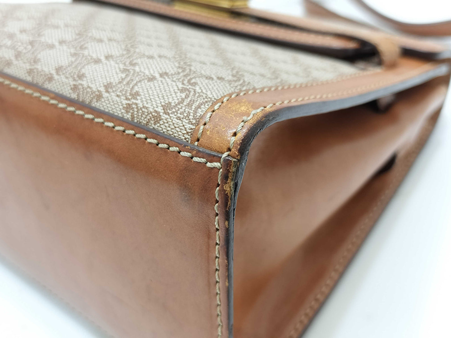 CELINE Macadam Turnlock Shoulder Bag
