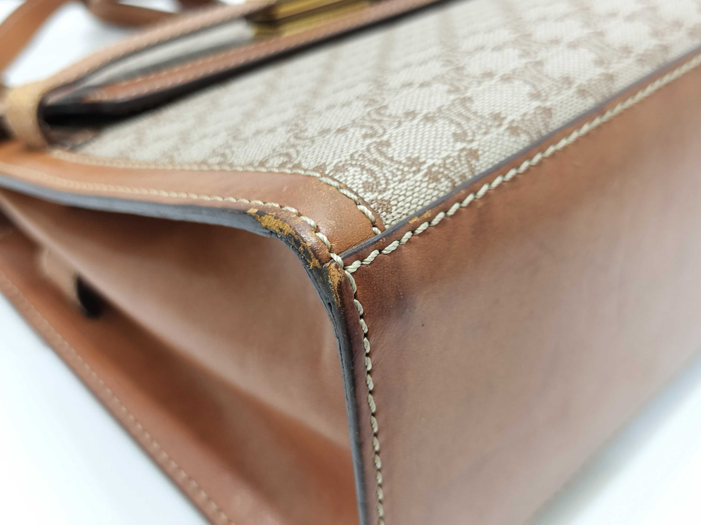 CELINE Macadam Turnlock Shoulder Bag