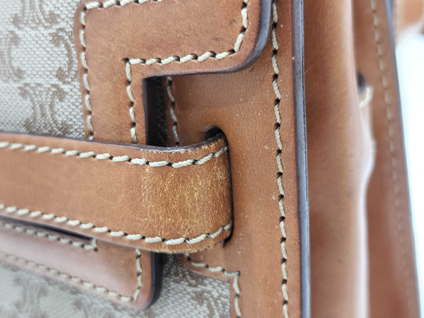 CELINE Macadam Turnlock Shoulder Bag