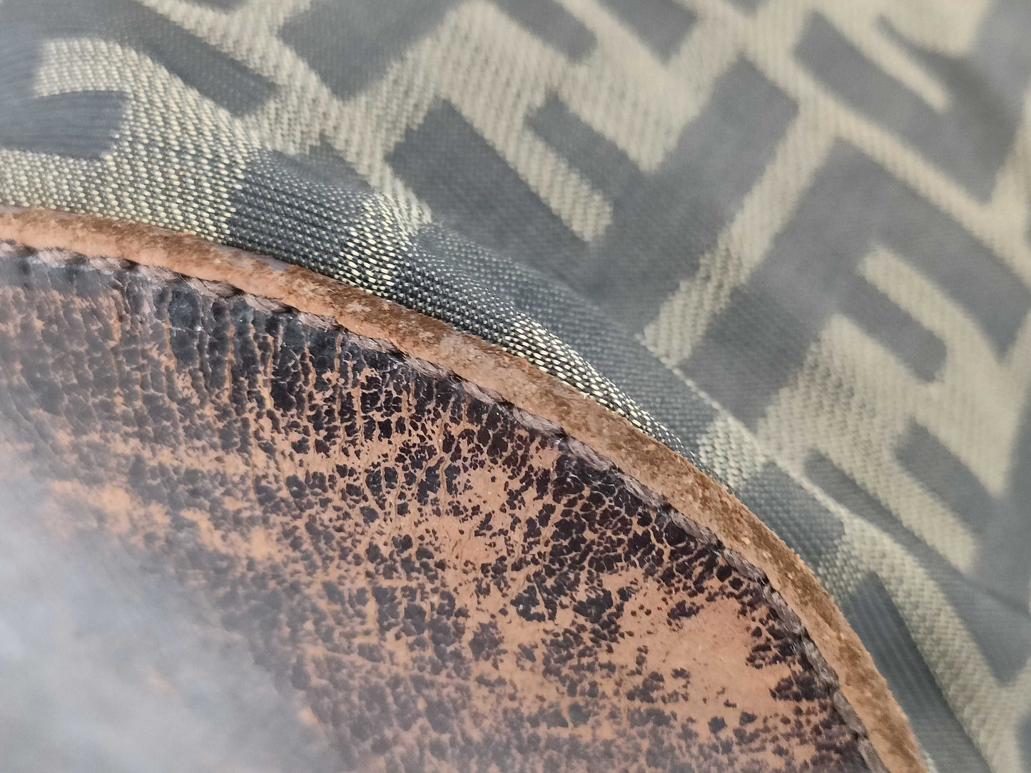 FENDI Zucca pattern FENDI canvas and leather Zucca tote bag