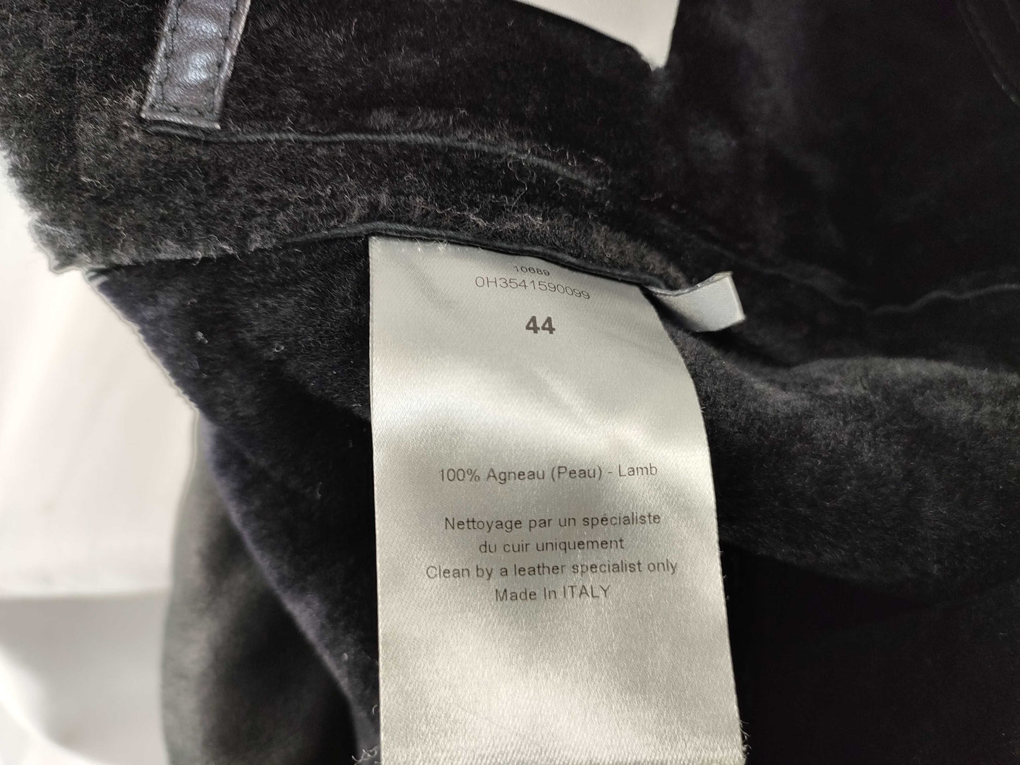 Dior Dior Homme 10AW Christmas Eve Real Mouton Single Rider Jacket