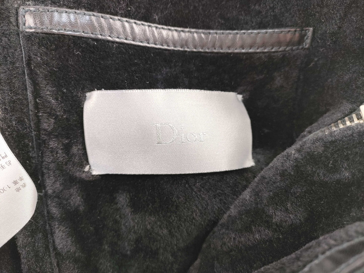Dior Dior Homme 10AW Christmas Eve Real Mouton Single Rider Jacket