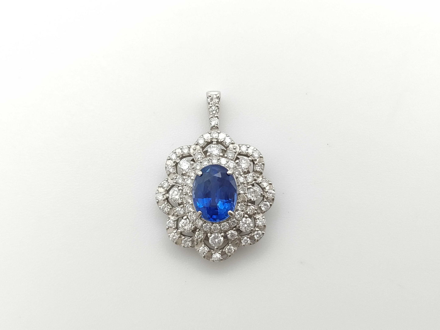 S1.740ct D1.29ct PT900 3.7g Pendant Top