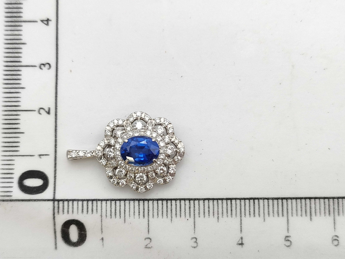 S1.740ct D1.29ct PT900 3.7g Pendant Top