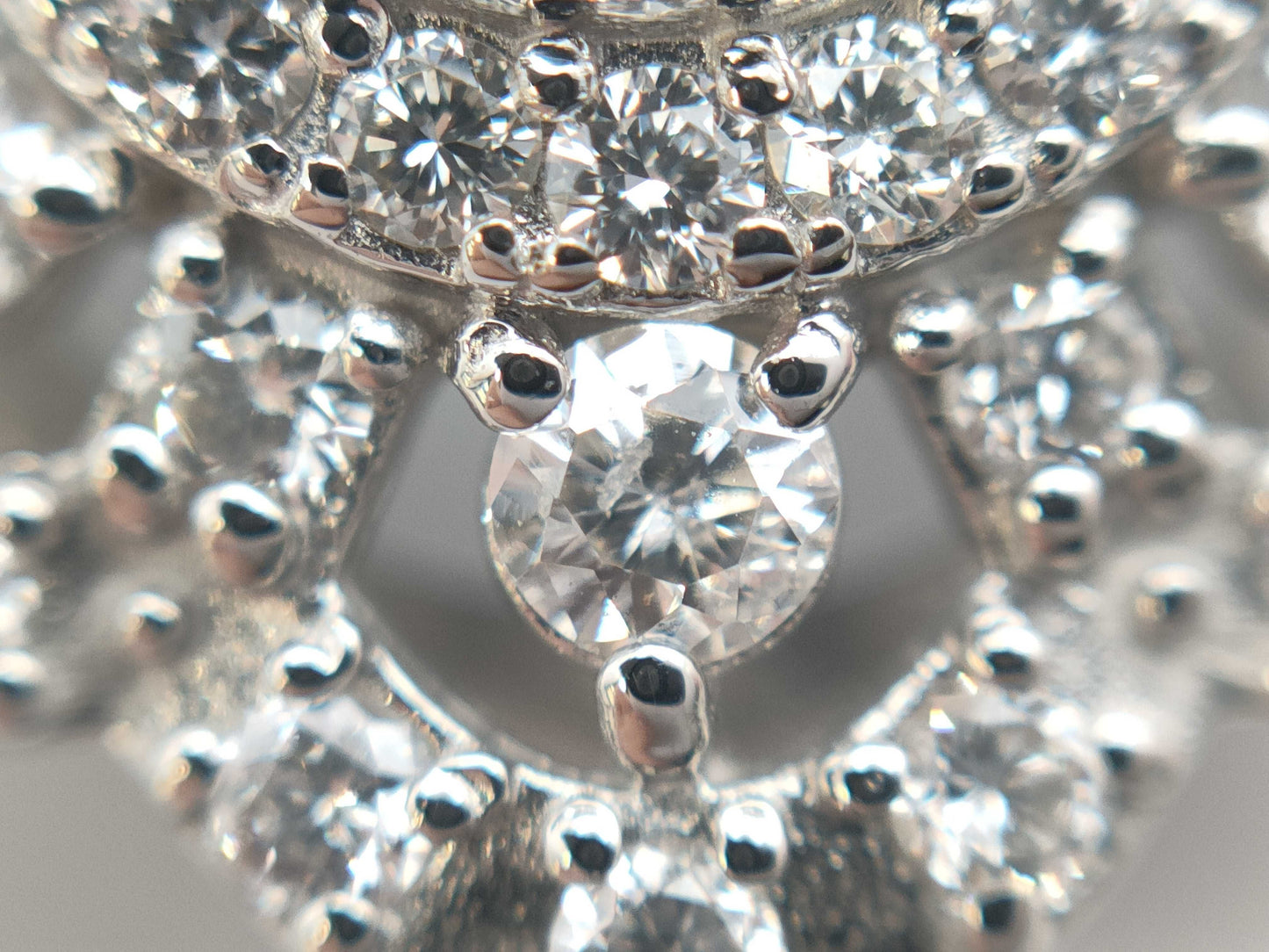S1.868ct D1.41ct PT900 3.6g Pendant Top