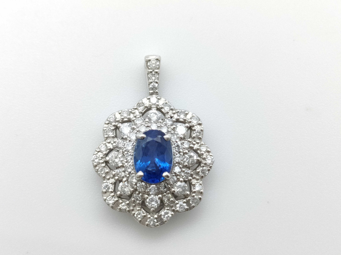 S1.00ct D1.00ct PT900 3.9g Pendant Top