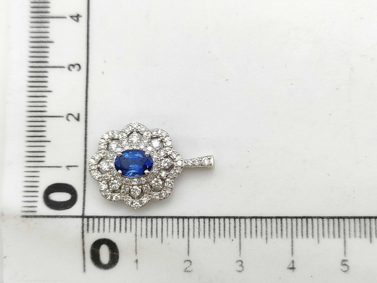 S1.00ct D1.00ct PT900 3.9g Pendant Top