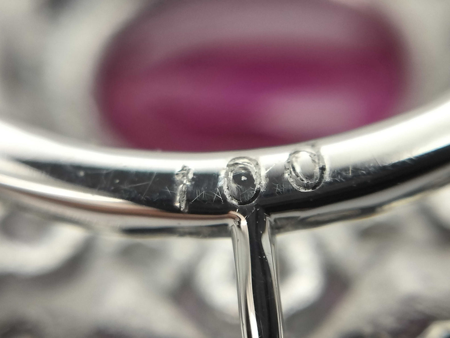 R1.00ct D1.00ct PT900 3.9g Pendant Top
